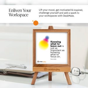 Knowing What To - Desk Quote Artwork