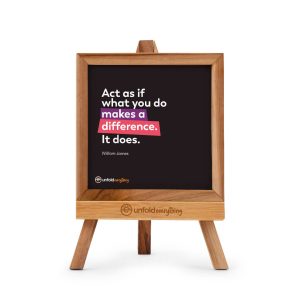 Act As If - Desk Quote Artwork