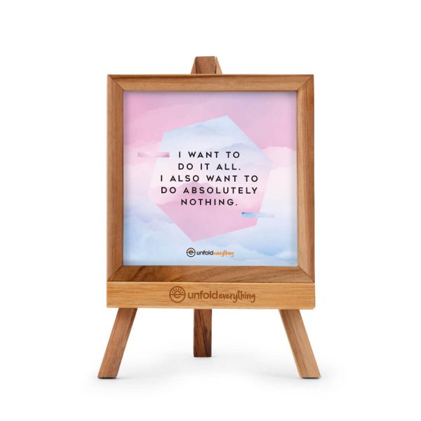 I Want To - Desk Quote Artwork