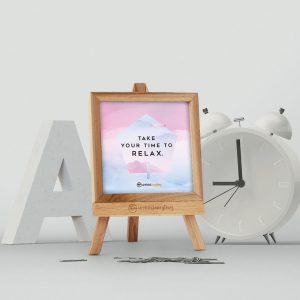 Take Your Time - Desk Quote Artwork