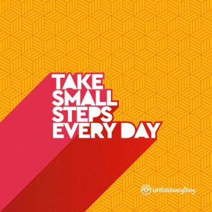 Take Small Steps - Desk Quote Artwork