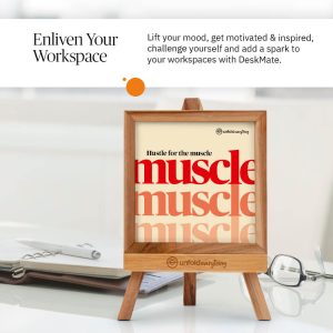 Hustle For The - Desk Quote Artwork