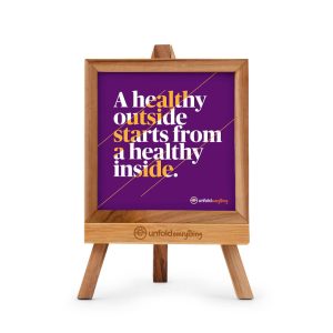 A Healthy Outside - Desk Quote Artwork