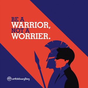 Be A Warrior - Desk Quote Artwork