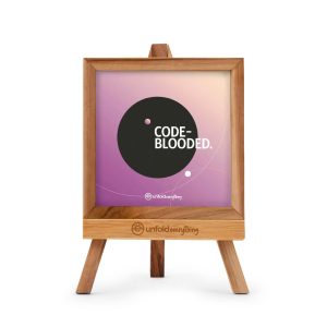Code Blooded - Desk Quote Artwork