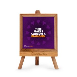 Time Makes Carbon - Desk Quote Artwork