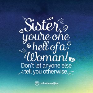 Sister You're One - Desk Quote Artwork