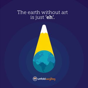 The Earth Without - Desk Quote Artwork