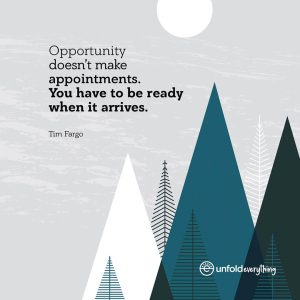 Opportunity Doesn't Make - Desk Quote Artwork
