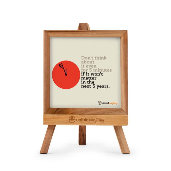 Don't Think About - Desk Quote Artwork