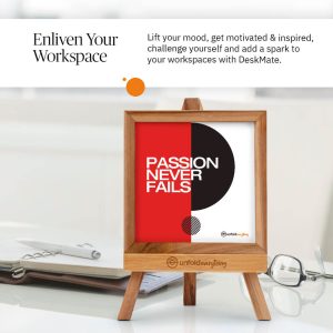 Passion Never Fails - Desk Quote Artwork