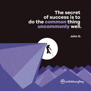 Secret Of Success - Desk Quote Artwork