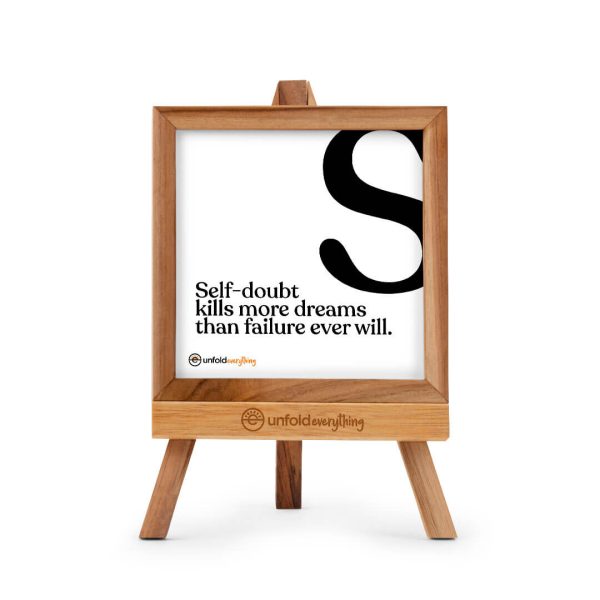Self Doubt Kills - Desk Quote Artwork