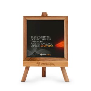Transformation Does Not - Desk Quote Artwork