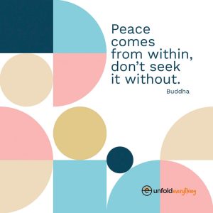 Peace Comes From - Desk Quote Artwork