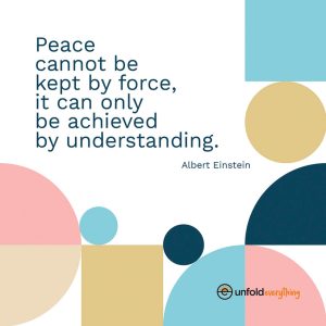 Peace Cannot Be - Desk Quote Artwork