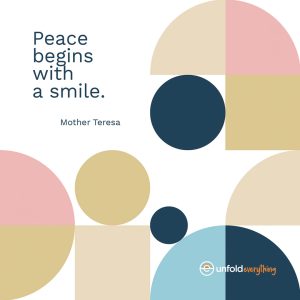 Peace Begins With - Desk Quote Artwork