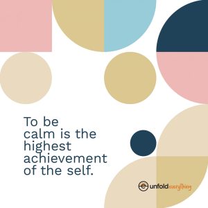 To Be Calm - Desk Quote Artwork