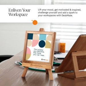 The Quieter You - Desk Quote Artwork