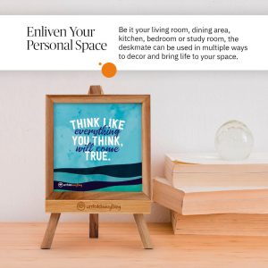 Think Like Everything - Desk Quote Artwork