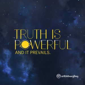 Truth Is Powerful - Desk Quote Artwork