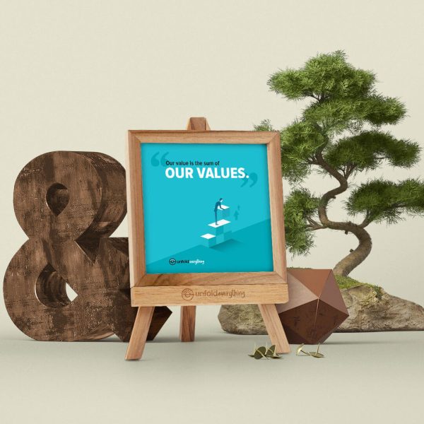 Our Value Is - Desk Quote Artwork
