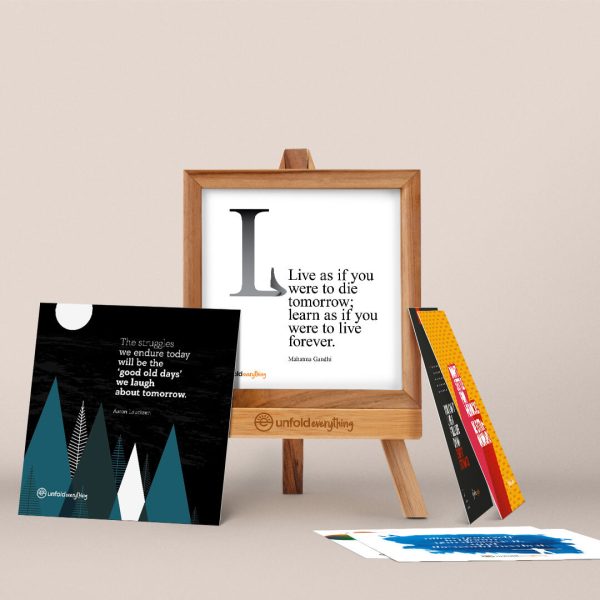 Live As If - Collection of 6 Desk Quote Artworks