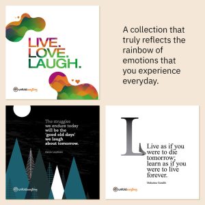 Live As If - Collection of 6 Desk Quote Artworks