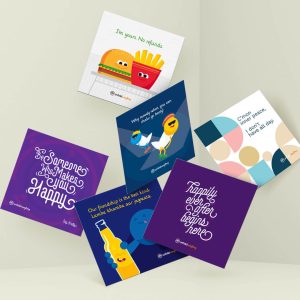 Our Friendship Is - Collection of 6 Desk Quote Artworks