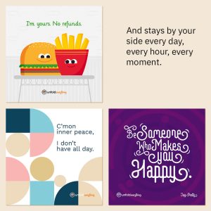 Our Friendship Is - Collection of 6 Desk Quote Artworks