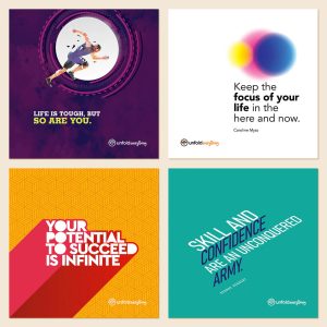 Life Is Tough - Collection of 12 Desk Quote Artworks