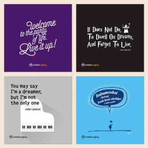 Every Picture Tells - Collection of 12 Desk Quote Artworks