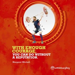 With Enough Courage - Framed Wall Poster