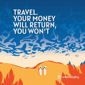 Travel Your Money – Framed Wall Poster