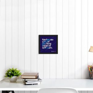 Saying No Can - Framed Wall Poster