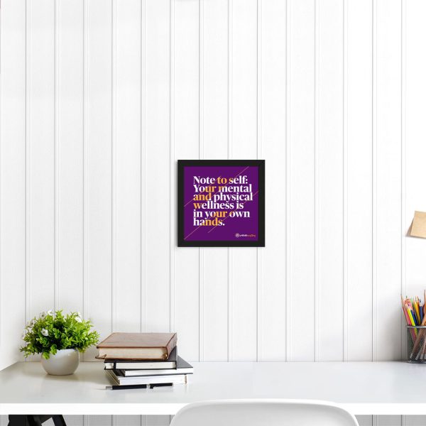 Note To Self - Framed Wall Poster