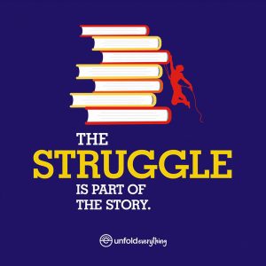 The Struggle Is - Framed Wall Poster