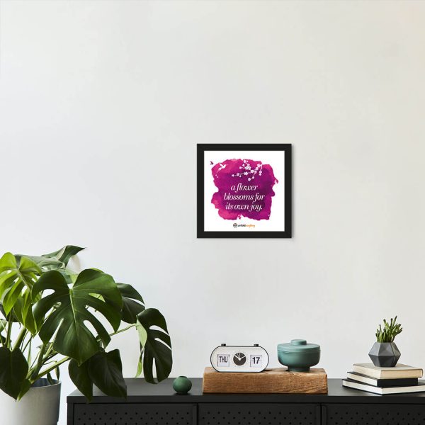 A Flower Blossoms - Framed Wall Poster