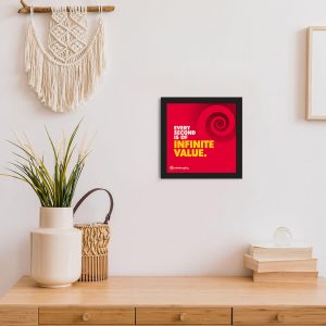 Every Second Is - Framed Wall Poster