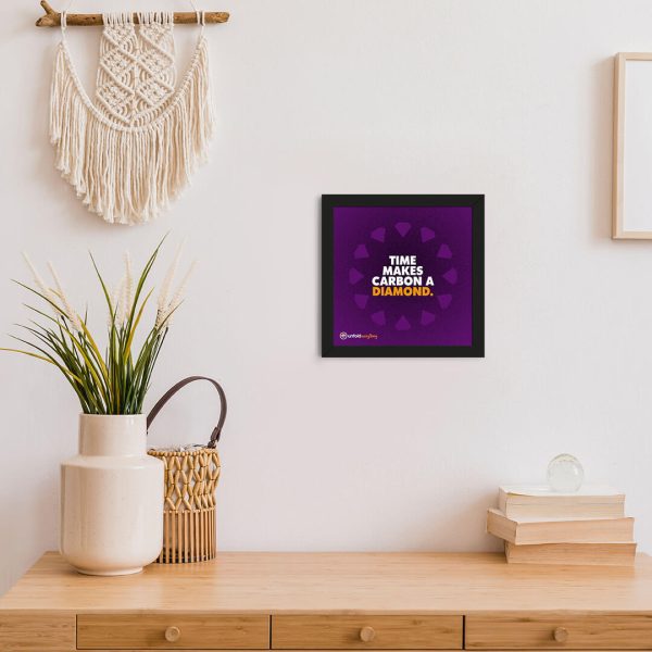 Time Makes Carbon - Framed Wall Poster
