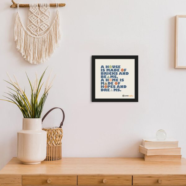 A House Is - Framed Wall Poster
