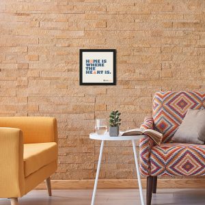 Home Is Where - Framed Wall Poster