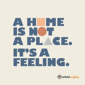A Home Is - Framed Wall Poster