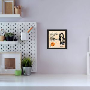 And When You - Framed Wall Poster