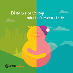 Distance Can't Stop - Framed Wall Poster