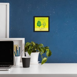 Growing Individually But - Framed Wall Poster