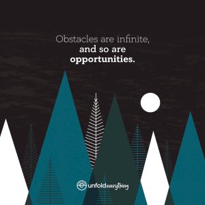 Obstacles Are Infinite - Individual Framed Wall Poster