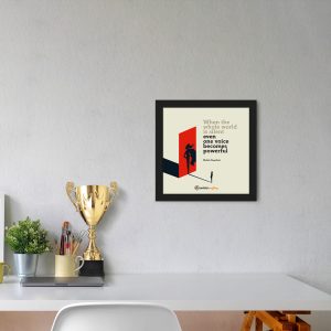 When The World - Framed Wall Poster