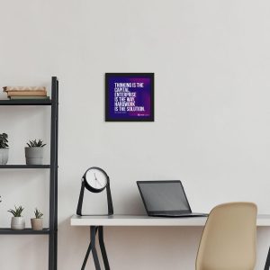 Thinking Is The - Framed Wall Poster