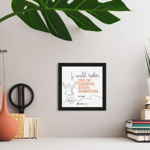 I Would Rather - Framed Wall Poster